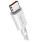 CABO USB-C (M) P/ USB-C (M) 1M 100W BASEUS BRANCO CABO USB-C (M) P/ USB-C (M) 1M 100W BASEUS BRANCO
