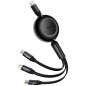 CABO USB-C (M) P/ USB-C/M/L 1.1M 100W RETRATIL BASEUS