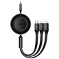 CABO USB-C (M) P/ USB-C/M/L 1.1M 100W RETRATIL BASEUS