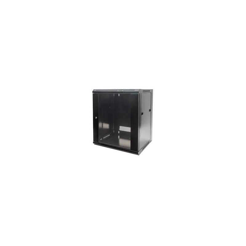 ARMARIO 12U 570X450 INT 19" ACO PRETO