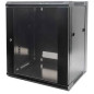 ARMARIO 12U 570X450 INT 19" ACO PRETO