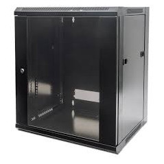 ARMARIO 12U 570X450 INT 19" ACO PRETO