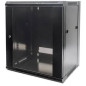 ARMARIO 12U 570X450 INT 19" ACO PRETO