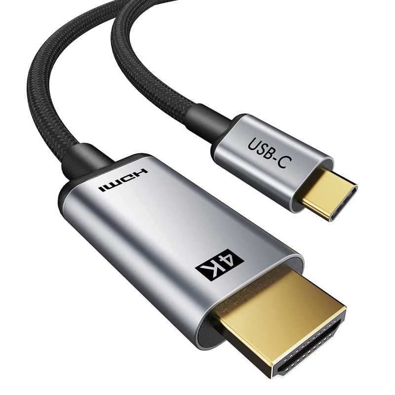 CABO USB-C 1MT (M) PARA HDMI (M) 4K MANHATTAN Gold-Plated CABO USB-C 1MT (M) PARA HDMI (M) 4K MANHATTAN Gold-Plated