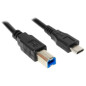 CABO USB-C (M) PARA USB-B (F) 2M HI-SPEED MANHATTAN PRETO CABO USB-C (M) PARA USB-B (F) 2M HI-SPEED MANHATTAN PRETO