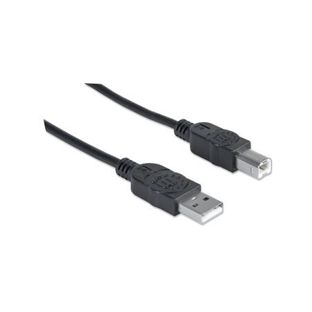 CABO USB-A (M) PARA USB-B (M) 5M SUPERPEED MANHATTAN PRETO