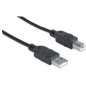 CABO USB-A (M) PARA USB-B (M) 5M SUPERPEED MANHATTAN PRETO CABO USB-A (M) PARA USB-B (M) 5M SUPERPEED MANHATTAN PRETO