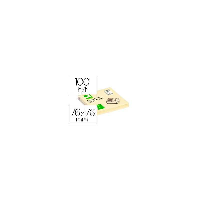 POST-IT 76X76 Q-CONNECT 100FLS AMARELO (1/12)