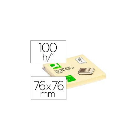 POST-IT 76X76 Q-CONNECT 100FLS AMARELO (1/12)