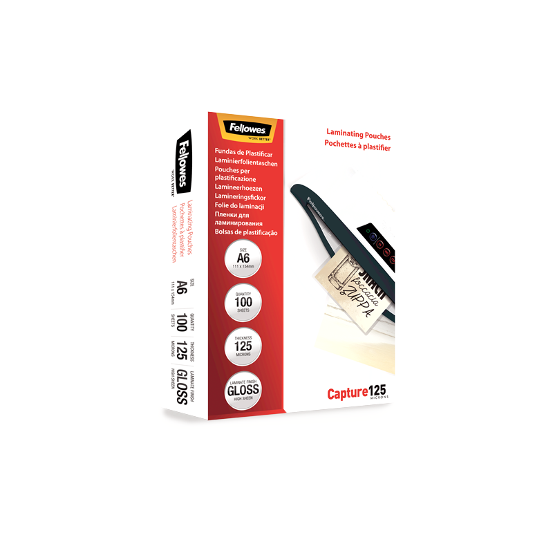 BOLSAS PLASTIFIC.FELLOWES 125MIC A4/100
