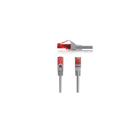 CABO REDE CAT6 O,5M U-UTP WP RACK AWG 26/7 CINZA