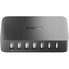 HUB D-LINK 7-PORT USB 2.0 1 BC 1.2 FAST CHARGING PORT - EU POWER ADAPTER