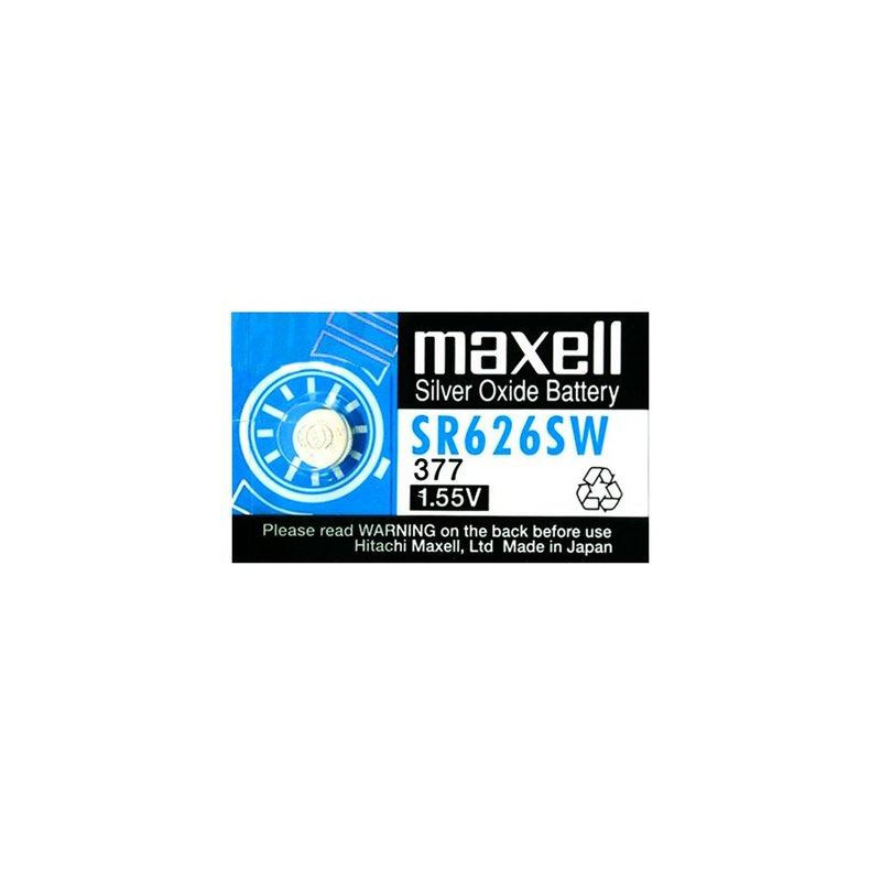 PILHA MOEDA MAXELL SR626SW 1UN 1.55V PILHA MOEDA MAXELL SR626SW 1UN 1.55V