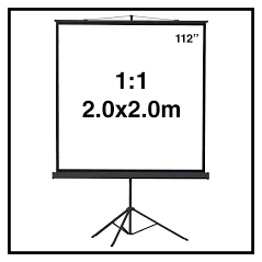 TELA PROJ.TRIPE 200X200 112" 1:1