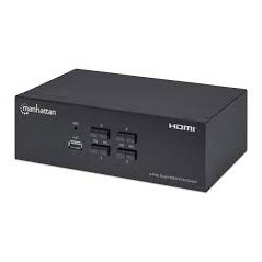 KVM SWITCH 4 PT MANHATTAN DUAL-MONITOR HDMI