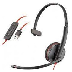 AUSCULTADORES POLY BW C3210 STEREO USB-C + ADAPTADOR USB-C/A