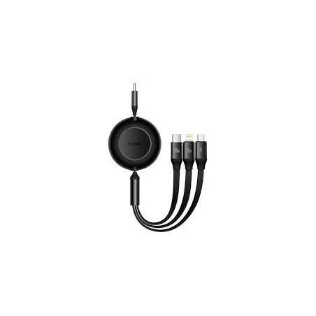 CABO USB-C (M) P/ LIGHTNING (M) 1M 20W RETRATIL BASEUS PRETO