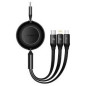 CABO USB-C (M) P/ LIGHTNING (M) 1M 20W RETRATIL BASEUS PRETO CABO USB-C (M) P/ LIGHTNING (M) 1M 20W RETRATIL BASEUS PRETO