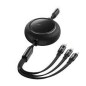 CABO USB-C (M) P/ LIGHTNING (M) 1M 20W RETRATIL BASEUS PRETO CABO USB-C (M) P/ LIGHTNING (M) 1M 20W RETRATIL BASEUS PRETO