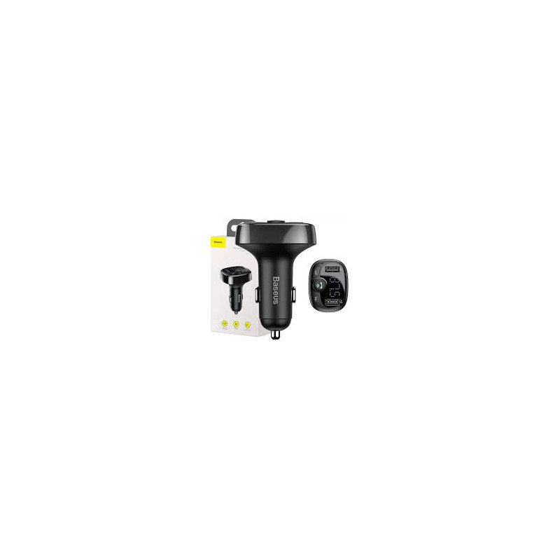 TRANSMISSOR BASEUS S-09A BT FM 2XUSB P/CARRO TRANSMISSOR BASEUS S-09A BT FM 2XUSB P/CARRO