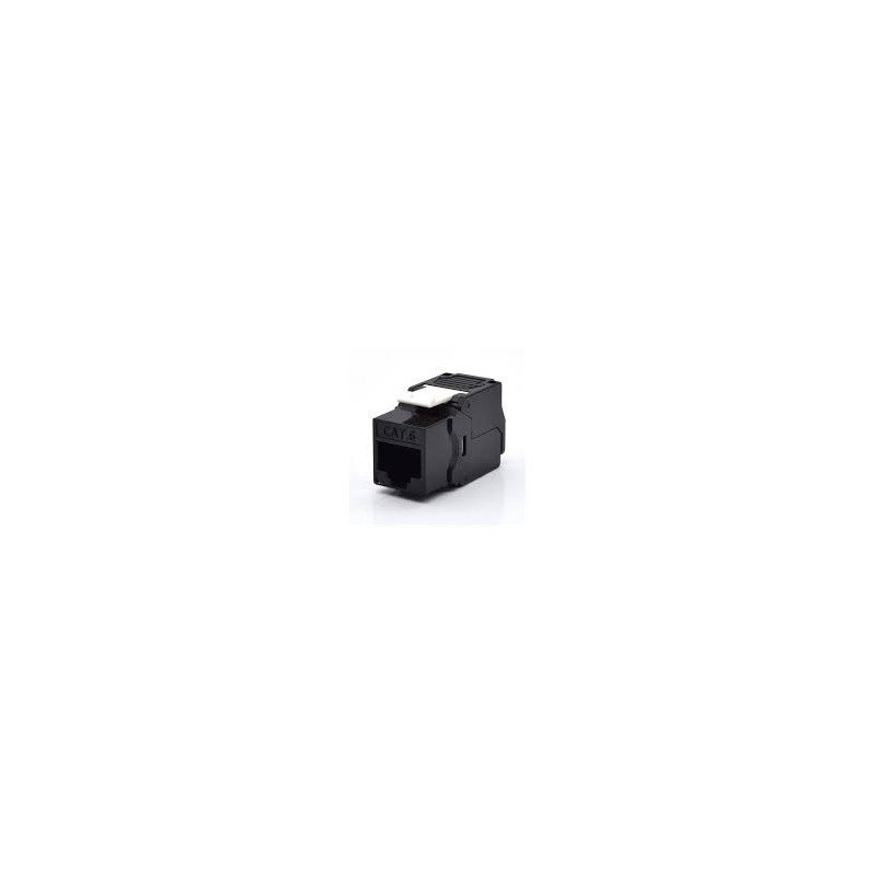 CONECTOR KEYSTONE WP RACK CAT6 UTP 180¼ PRETO CONECTOR KEYSTONE WP RACK CAT6 UTP 180¼ PRETO