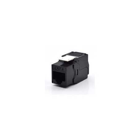CONECTOR KEYSTONE WP RACK CAT6 UTP 180¼ PRETO