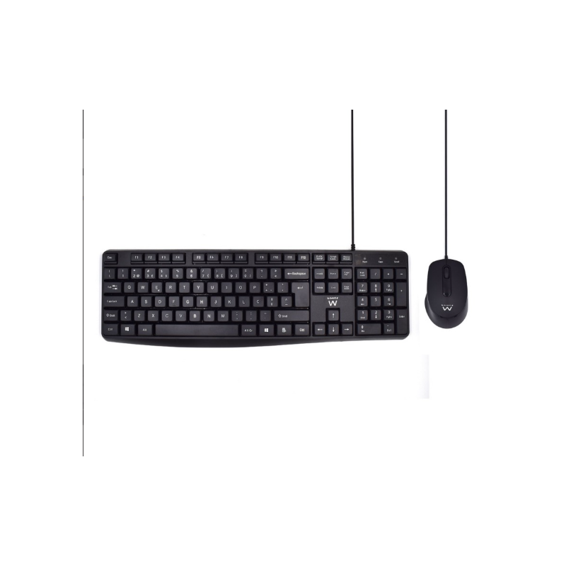 TECLADO+RATO EWENT SILENT C/FIO