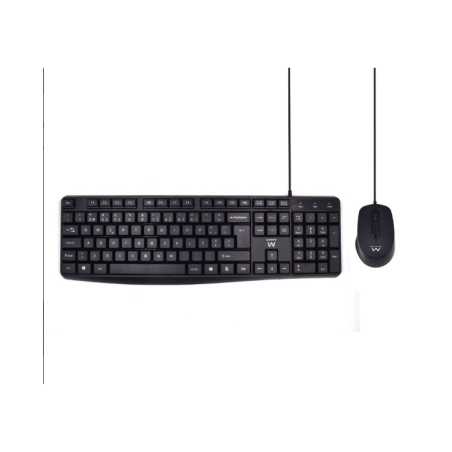 TECLADO+RATO EWENT SILENT C/FIO