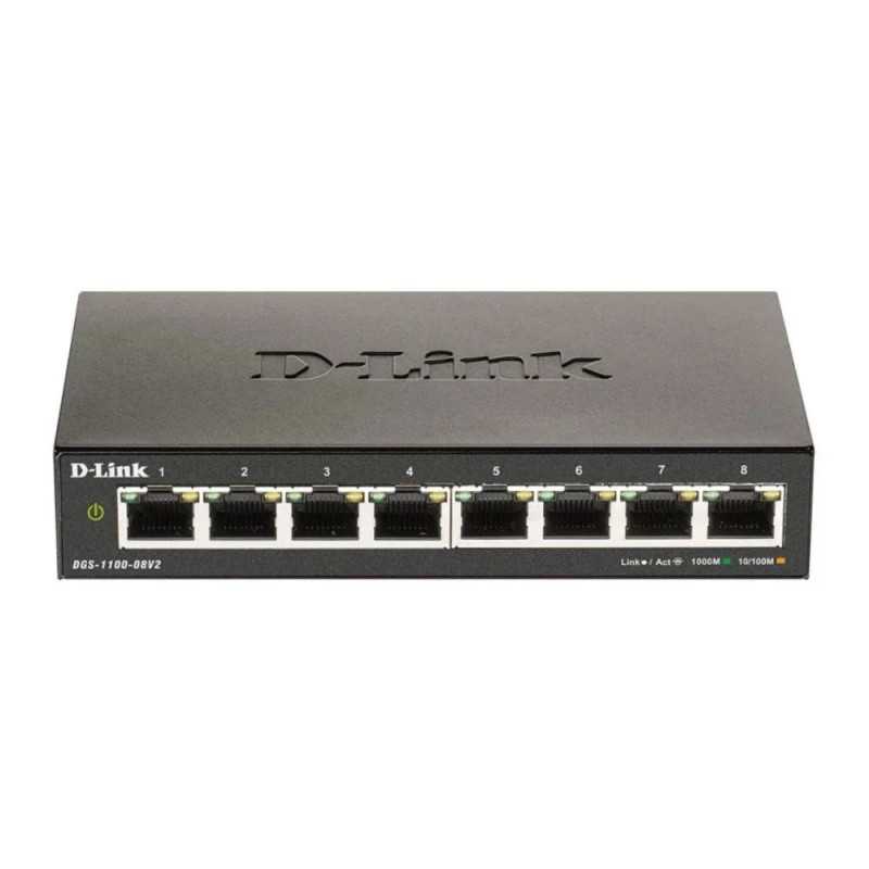 SWITCH 8 DLINK SMART GIGABIT C/ GESTAO SWITCH 8 DLINK SMART GIGABIT C/ GESTAO