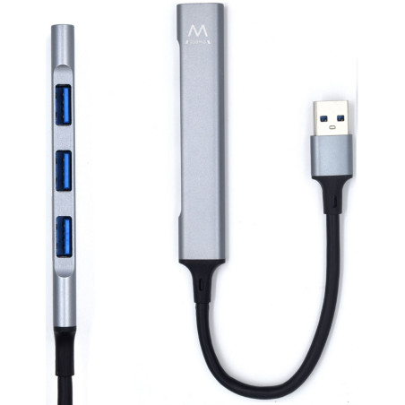 HUB EWENT USB-A 3.2 P/ 4 USB 2.0