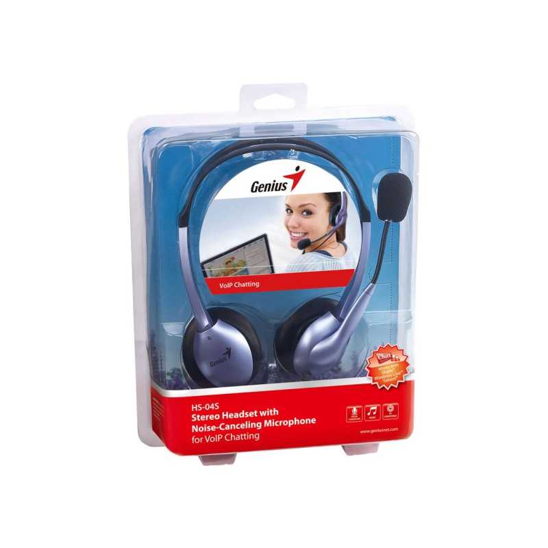 AUSCULTADORES GENIUS HS-04S C/MIC PC SINGLE JACK/USB-C AUSCULTADORES GENIUS HS-04S C/MIC PC SINGLE JACK/USB-C