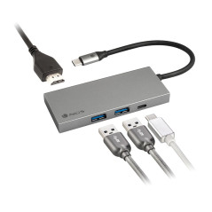 HUB NGS ALUM. 4 PARA 1 USB-C MULTI-PORT ADAPTER WONDERDOCK4PRO