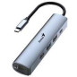 HUB GENIUS UH-545 USB-C(IN) 3X USB-A/ 1X USB-C/ 1X RJ45