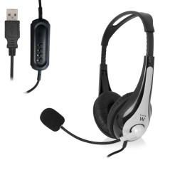 AUSCULTADORES EWENT STEREO C/VOLUME CONTROLE USB