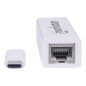 ADAPTADOR USB-C TONER RJ45 Gigabit MANHATTAN