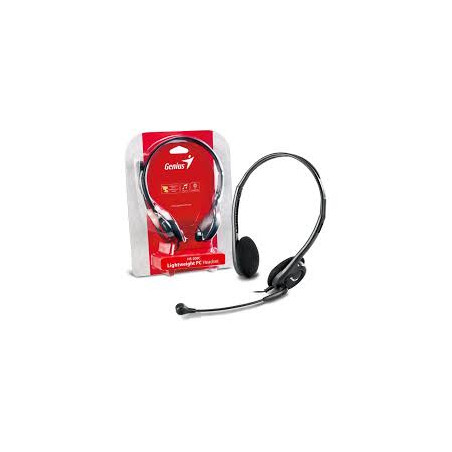 AUSCULTADORES GENIUS HS-200C C/ MIC P/PC PRETO