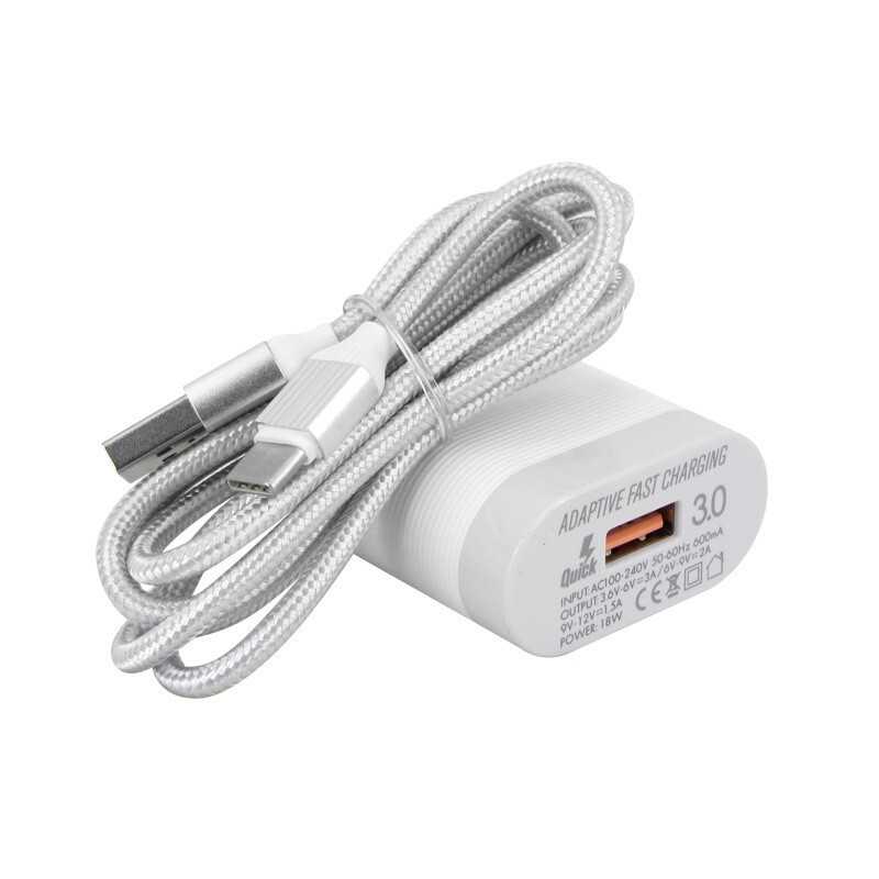 CARREGADOR LDNIO QC3.0 USB USB-C BRANCO CARREGADOR LDNIO QC3.0 USB USB-C BRANCO