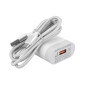 CARREGADOR LDNIO QC3.0 USB USB-C BRANCO CARREGADOR LDNIO QC3.0 USB USB-C BRANCO