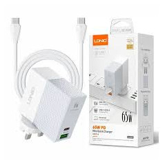 CARREGADOR LDNIO QC3.0 USB USB-C BRANCO