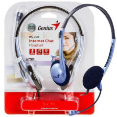 AUSCULTADORES GENIUS HS-02B C/ MIC P/PC PRETO