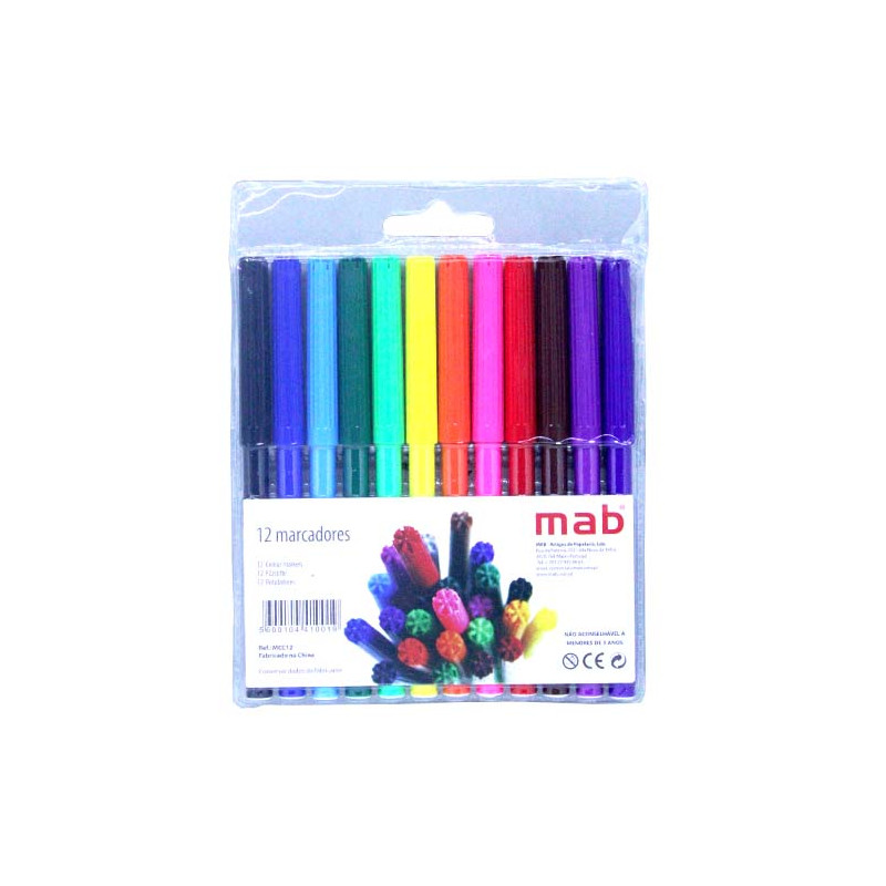 MARCADOR MAB ESCOLAR BOLSA 12UNID MARCADOR MAB ESCOLAR BOLSA 12UNID