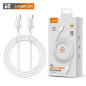 CABO LDNIO USB-C PARA USB-C 1M PD-QC FAST CHARGING BRANCO