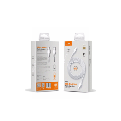 CABO LDNIO USB-C PARA USB-C 1M PD-QC FAST CHARGING BRANCO