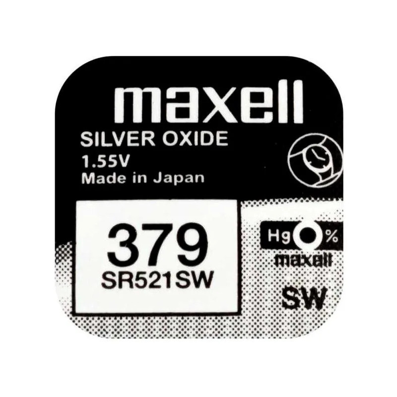 PILHA MOEDA MAXELL SR521SW 1UN 1.55V PILHA MOEDA MAXELL SR521SW 1UN 1.55V