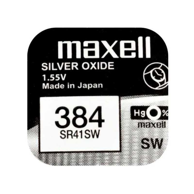 PILHA MOEDA MAXELL SR41SW 1UN 1.55V