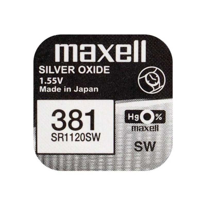 PILHA MOEDA MAXELL SR1120SW 1UN 1.55V PILHA MOEDA MAXELL SR1120SW 1UN 1.55V