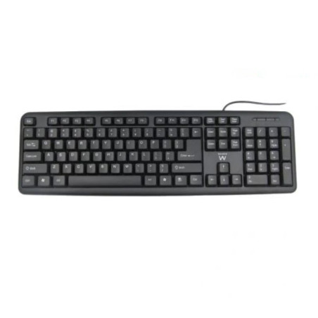 TECLADO EWENT USB PRETO SLIM