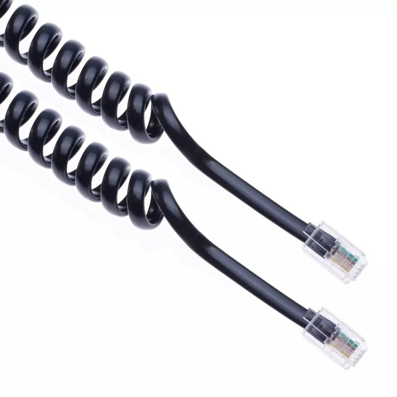 CABO TELEFONE RJ9 ESPIRAL (2 MTS) PRET0 CABO TELEFONE RJ9 ESPIRAL (2 MTS) PRET0