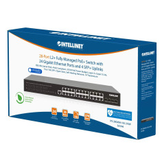 SWITCH 28 INTELLINET C/GESTAO POE+ 24GB 370W SELF-HEALING