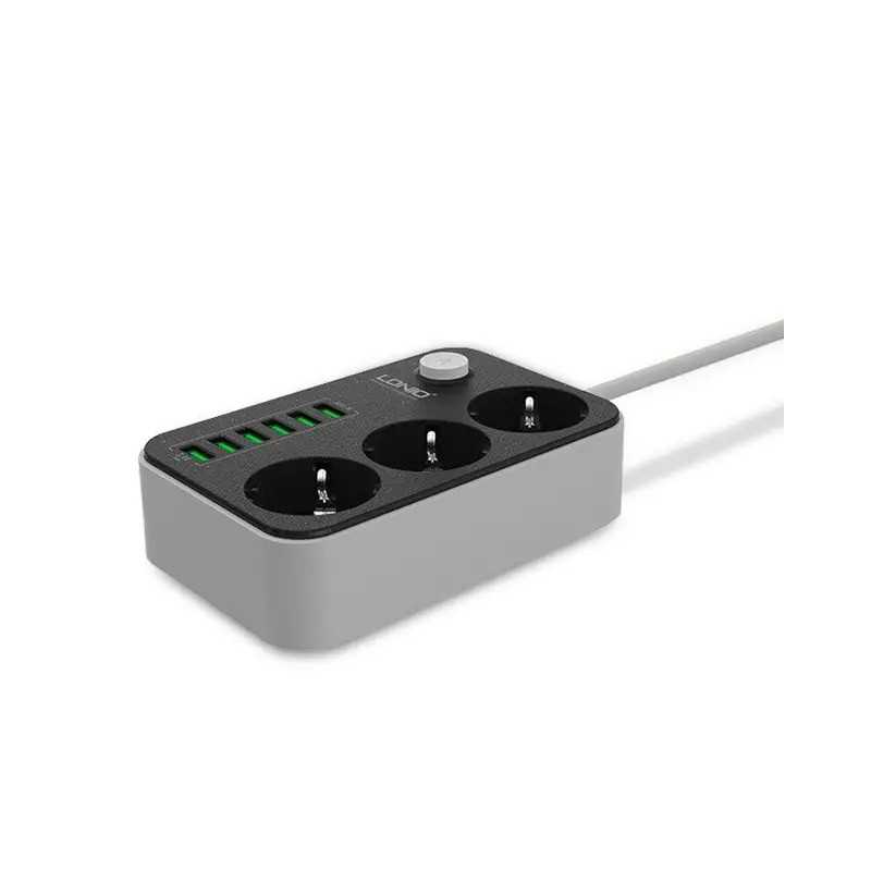 BLOCO TOMADA 3WAY. 1.6 MT C/I 6USB 3.4A